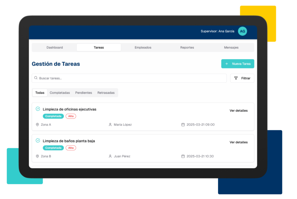 aplicación para tablets del portal del empleado