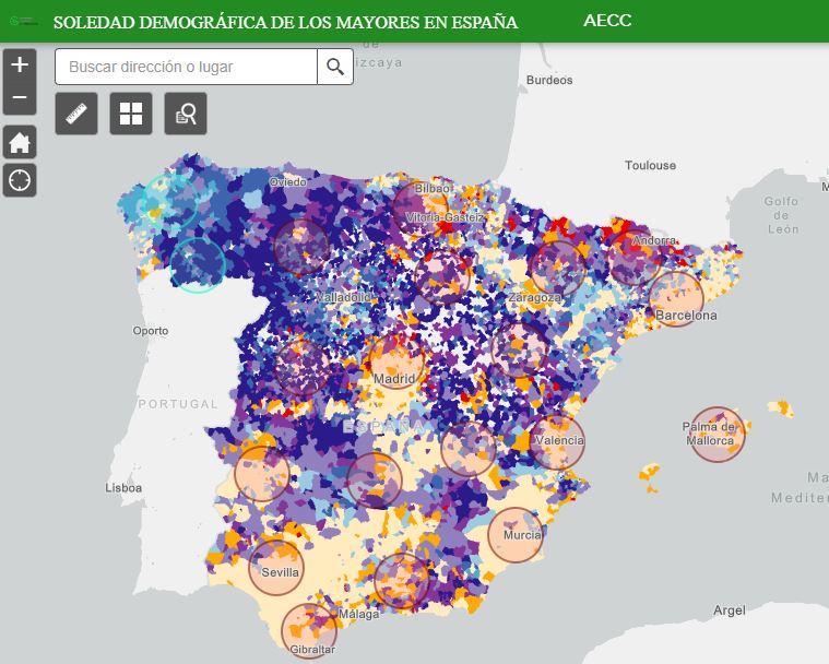 Sistemas de información geográfica para detectar la soledad no deseada