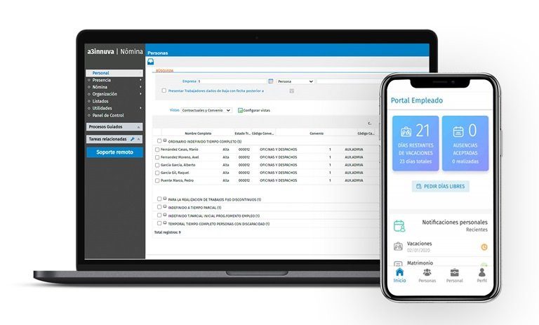 a3innuva nómina software online para gestión de los empleados