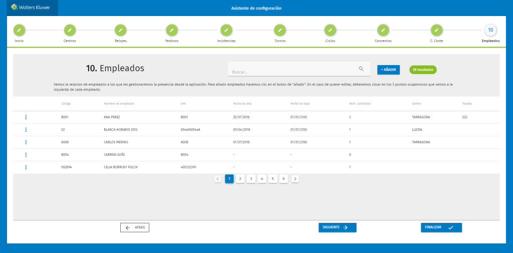 Gestión y registro de horarios con a3gestión del tiempo.